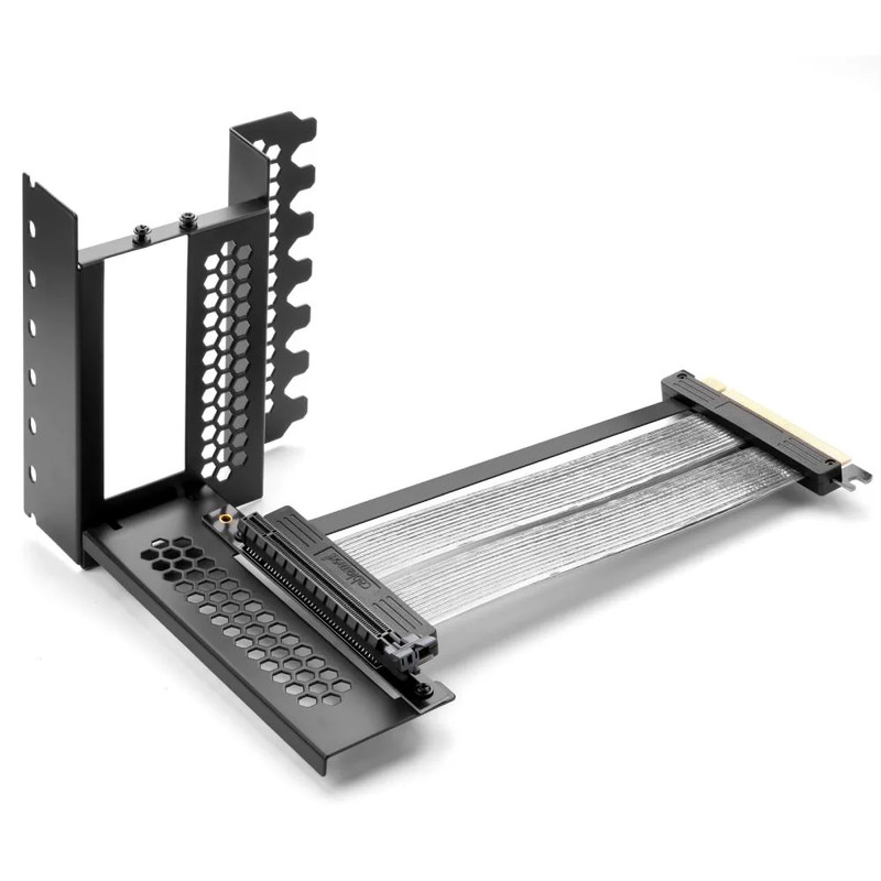 CableMod Vertical PCI-e Bracket PCI-e 4.0 Edition 2x DisplayPort - Black - دعامة